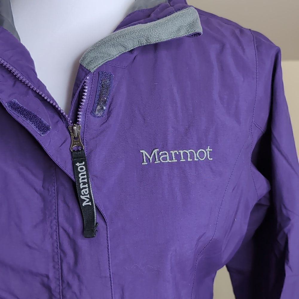 Marmot XS Purple Light Weight Hooded Jacket - Picture 10 of 14